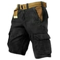 thumbnail image 1 of YUEVE Cargo Shorts for Men Summer Lightweight Casual Outdoor Tactical Shorts Solid Distressed Washed Military Pants with Multi-Pocket, 1 of 2