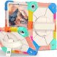 thumbnail image 2 of Funda Resistente a Golpes para Samsung Galaxy Tab S11, Funda Protectora de Silicona + Capa de PC Anti Caída con Asa Giratoria de 360°, Soporte, Correa para el Hombro, Colorida, para Galaxy Tab S11, 2 of 9