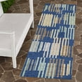 thumbnail image 6 of Addison Rugs Chantille Indoor/Outdoor Transitional Stripes Navy Machine Washable Runner Rug, 2'3" x 7'6", 6 of 7