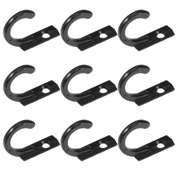 KAKOWELY Decorative Wall Mounted Metal Hooks for Coats and Home Organization, Bedroom Wall Hangers, Set of 10