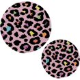thumbnail image 7 of SKYSONIC Colorful Leopard Design Pot Holders Trivets, 2 Pcs Heat Resistant Trivets,Exotic Wild Animal Cotton Thread Weave Mats for Hot Pads Pans Pot Bowl Teapot for Kitchen Decor, 7 of 7