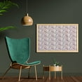 thumbnail image 2 of Botanical Wall Art with Frame, Floral Composition Art with Pastel Colors, Printed Fabric Poster for Bathroom Living Room, 35" x 23", Eggshell Multicolor, by Ambesonne, 2 of 2