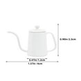 thumbnail image 2 of Phenofice Mini Coffee Maker Simulated Coffee Pot Metal White 1Pcs Pot Shaped Mini Furniture, 2 of 7