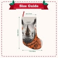 thumbnail image 3 of Lsque Polka Dot Rhino Welcome Pattern 18 Inch Christmas Stockings, Festive Holiday Stocking for Christmas Decorations Holiday Decor, 3 of 8