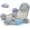 Manatee-4 PCS Gray, variant on MaoGoLan 5 Pcs Giant Squid Stuffed Animal 41" Large Stuffed Squid With 4 Cute Sea Creatures Plush Toy
