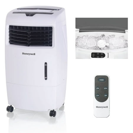 Honeywell CL25AE 500 CFM 300 sq. ft. Indoor Portable Evaporative Air Cooler (Swamp Cooler) with Remote Control,
