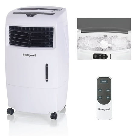 Honeywell CL25AE 500 CFM 300 sq. ft. Indoor Portable Evaporative Air Cooler (Swamp Cooler) with Remote Control,