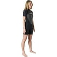 thumbnail image 4 of Hyperflex Women's AXS Shorty Spring Suit Wetsuit 2.5mm Size 6-14 Black & Purple, 4 of 10