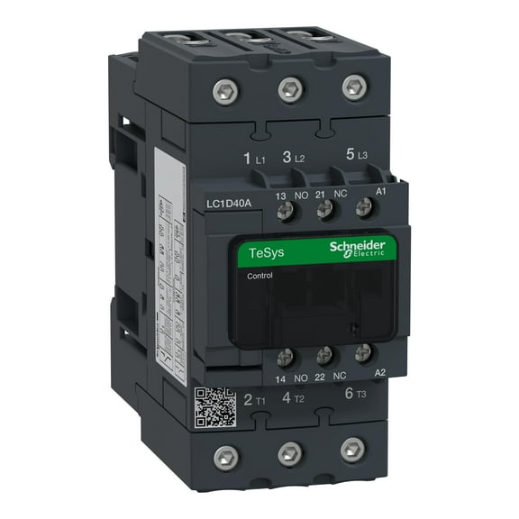 IEC Magnetic Contactor, 1NC/1NO, 24V AC, 3 P, Non-Reversing, Screw Clamp