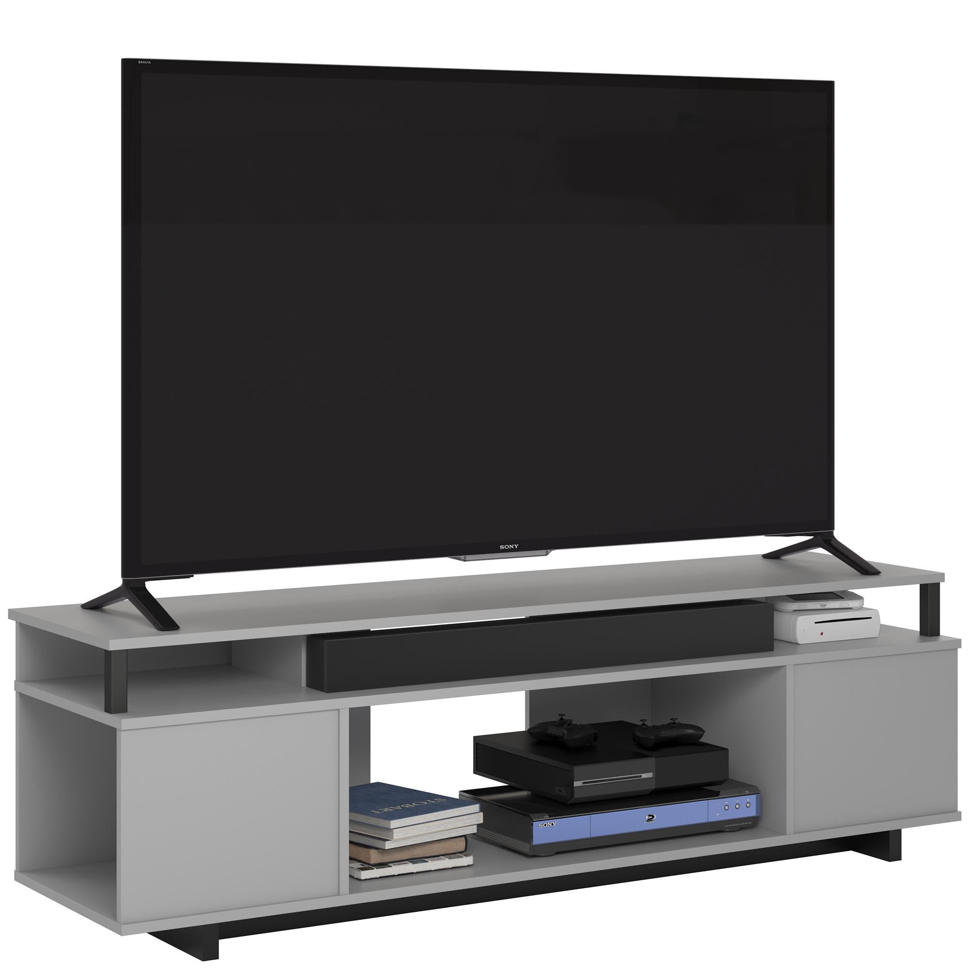 Ameriwood Home Carson Tv Stand For Tvs Up To 65 Black Oak