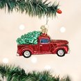 thumbnail image 1 of Adornos navideños del Viejo Mundo: Viejo camión con adornos de vidrio de árboles soplados para árbol de Navidad (46029) Old World Christmas Ver descripción, 1 of 2