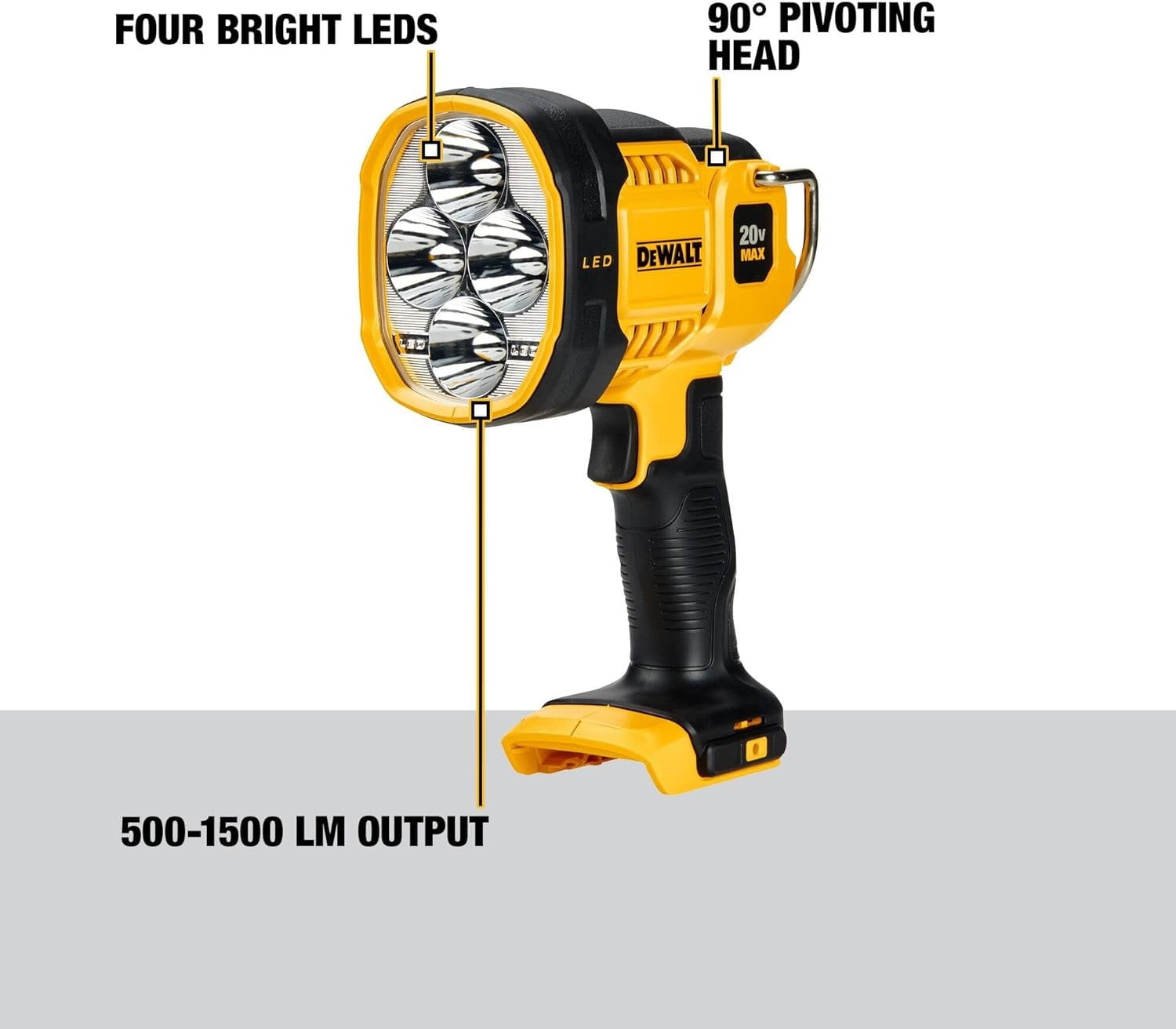 DEWALT 20V MAX LED Work Light 11 Lumens Cordless Work Light