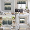 thumbnail image 6 of Dark Green Forest Kitchen Curtains Sets for Windows 24 Inch Length, Farmhouse Animals Rustic Rod Pocket Window Treatments Tier Curtains and Valances Set for Bedroom/Bathroom, 6 of 8