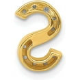 thumbnail image 3 of 14K Yellow Gold Diamond Letter S Initial Charm - 11.2mm Natural Diamonds, 3 of 6