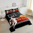 thumbnail image 4 of Erosebridal Ball Sports Bedding Sets Full with Comforter s, Basketball Duvet Insert, Sports Theme Decor, Super Cozy 3 Pieces, 4 of 7