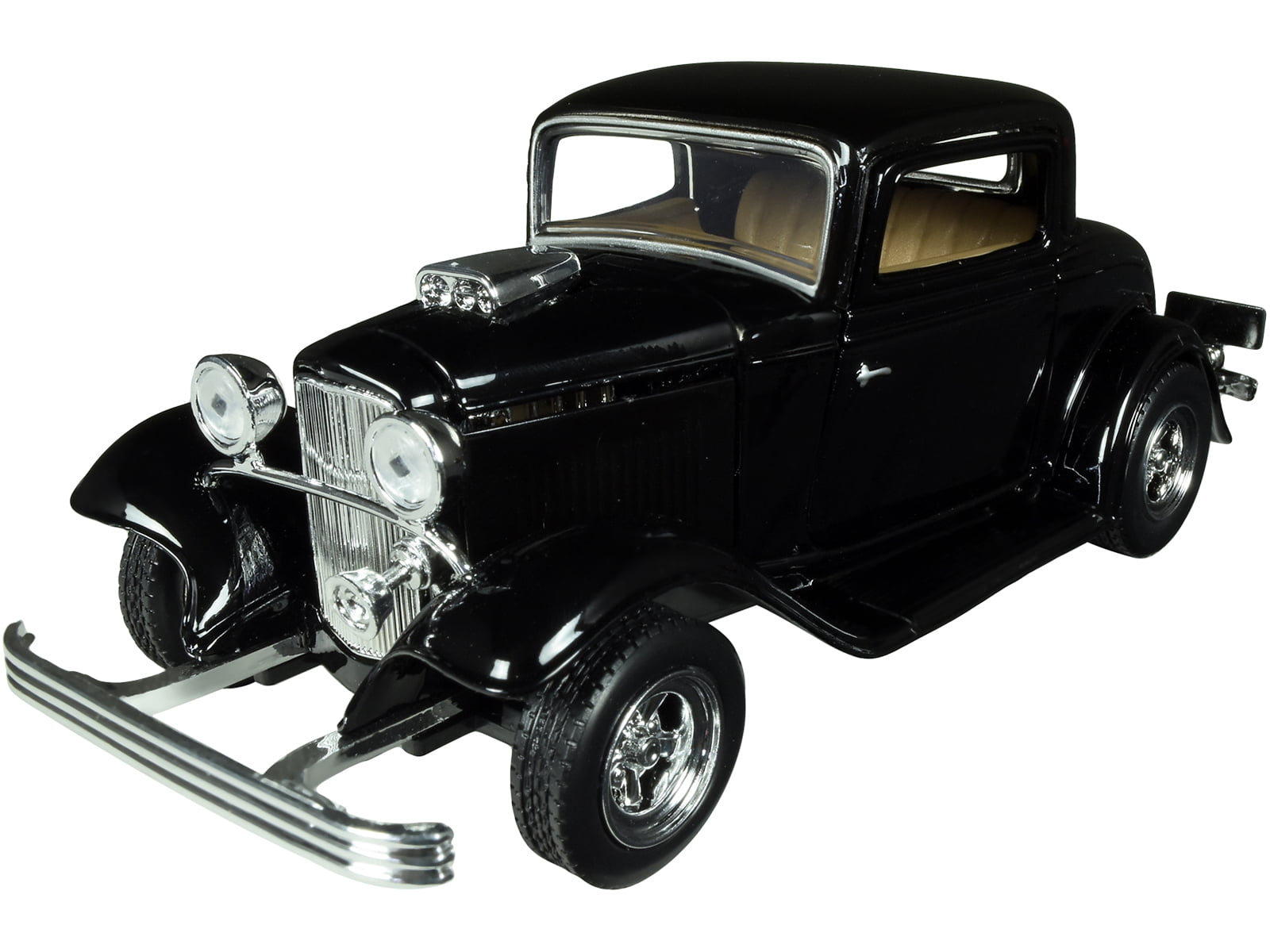 1932 FORD COUPE DIE CAST BLACK 1/24 BY MOTOR MAX PREMIUM COLLECTION 