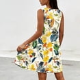 thumbnail image 5 of MYAOYI Women's Dresses Tropical Bird Floral Print Sleeveless V Neck Summer Dress Casual Babydoll Tank Sundress, 5 of 7