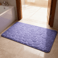 thumbnail image 7 of Bathroom Rugs Sets 2 Piece , Minimalist, Non Slip Washable Bath Mat and U-Shaped Toilet Rug (Blue), 7 of 7