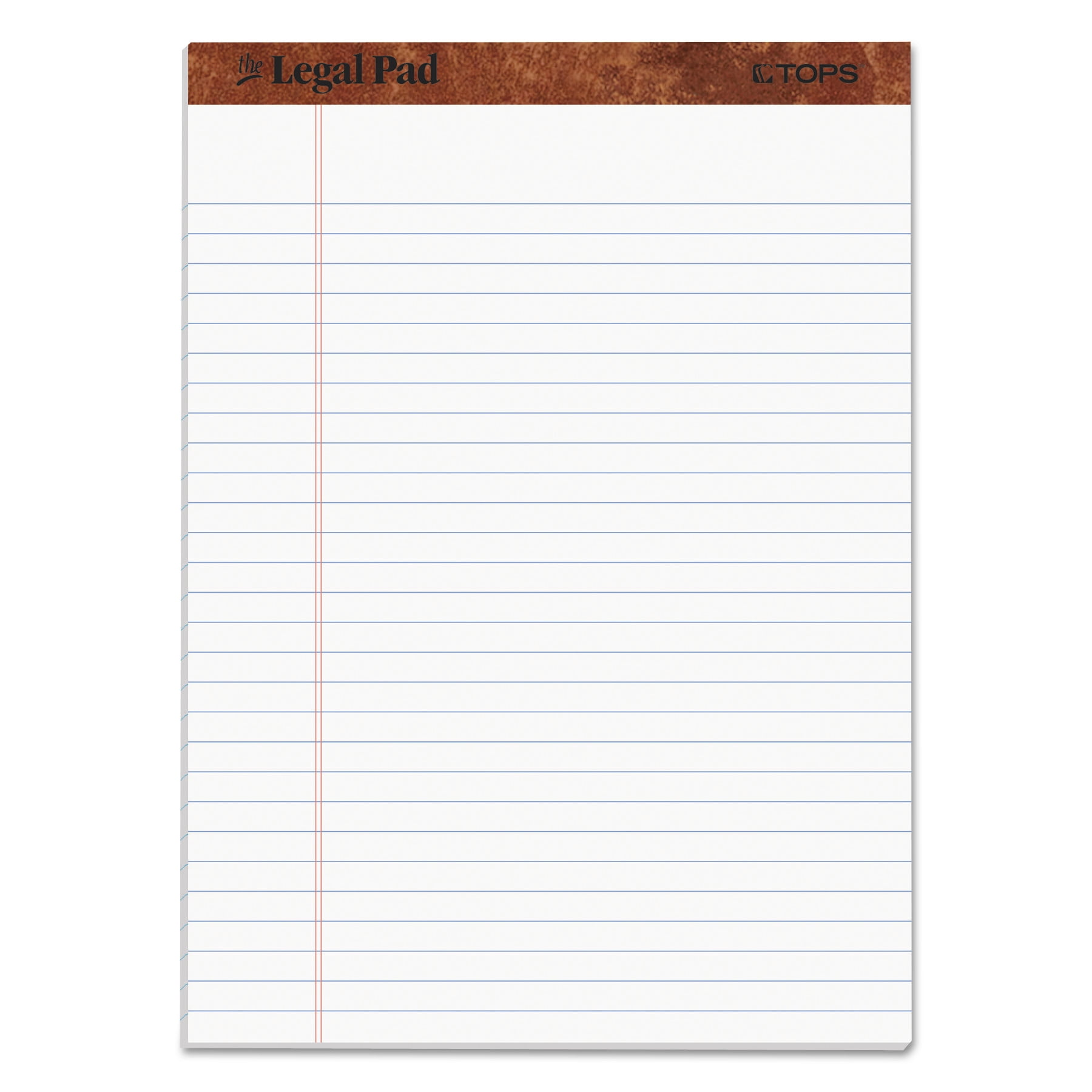 "The Legal Pad" Ruled Perforated Pads, Wide/legal Rule, 50 White 8.5 X 11.75 Sheets, Dozen