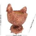 thumbnail image 2 of Pots de Fleurs Mignons en Forme d'Animaux / Pots de Fleurs en Forme de Poulet / Accessoires de Fête Support de Coq Pots Succulents en Résine pour Jardin Intérieur Extérieur Patio Bouteille en Forme de Cœur Pot de Fleurs Rond Extérieur, 2 of 3