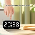 thumbnail image 5 of Digital Alarm Clock Large Led Display Desktop Clock With Temperature Calendar Rectangular Desk Clock 13x3.5x6.5cm, 5 of 8