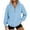 Blue, variant on SYMOID Womens Pink Oversized Half-Zip Hoodie - 100% Polyester, Kanga Pocket, Machine-Washable, S-XXXL, Casual Daily & Layering Wear,Size 2XL