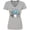 Athletic Heather, variant on Inktastic Cute Blue Octopus Drumming Women's V-Neck T-Shirt