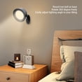 thumbnail image 4 of Lámpara De Apliques De Pared LED, Lámpara Montada En La Pared Con Control Táctil Giratorio De 360 ​​​​grados ABS Con Batería Para Cabecera, 4 of 7