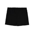 thumbnail image 3 of Cookie's Girls' Knit Pom Varsity Shorts - black, 5 - 6 (Little Girls), 3 of 3