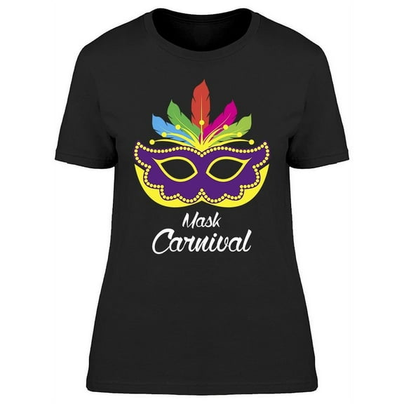Mask Carnival For Party T-Shirt Women -Image by Shutterstock, Female x-Large