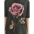 thumbnail image 4 of No Boundaries Washed Graphic Boyfriend Tee, Women's, 4 of 5