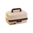 thumbnail image 1 of Decoration 3 Layer Craft Lock Organizers And Storage Portable Folding Tackle With Handle & Dividers Multipurpose For Sewing, 1 of 8
