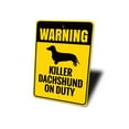 thumbnail image 4 of Dachshund Warning Novelty Sign, Metal Wall Decor - 10x14 inches, 4 of 4