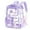 Purple, variant on gcong Transparent Large Capacity School Backpack For Teen Elementary And Middle Lightweight Daily Use Black