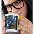 thumbnail image 2 of 3dRose, Painting Salvador Dali Voyeur Surrealism, 11oz Two-Tone Yellow Mug, 2 of 7