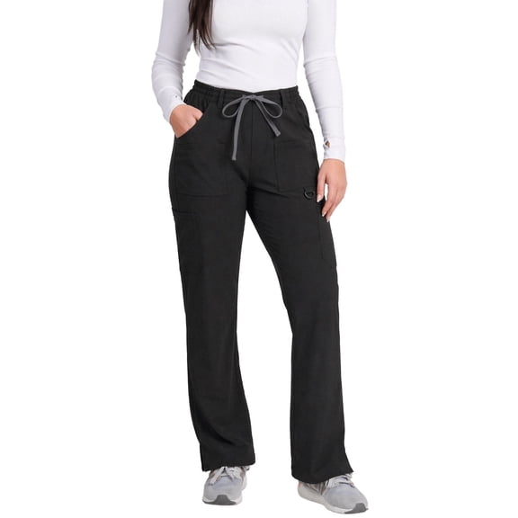 Medgear 10-pocket Straight Leg Scrub Pant with Belt Loop Detail