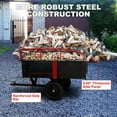 thumbnail image 6 of Utility Trailer, 750 lbs Duty ATV Trailer Steel Dump Cart with Removable Sides Hand-Pull Or Foot Pedal Dumping for Atvs, Utvs, Lawn Mowers, 6 of 7