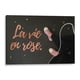 thumbnail image 1 of Cuadro decorativo Frases - La vie en rose en canvas tamaño 75 x 50 cm Canvas Lab Canvas forma horizontal tamaño 75 x 50, 1 of 2