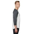 thumbnail image 3 of Jerzees Men's 5.2 oz Premium Blend Ring-Spun Raglan Baseball T-Shirt - 560RR, 3 of 3