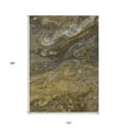 thumbnail image 3 of HomeRoots 577828 10 x 14 ft. Abstract Washable Indoor & Outdoor Rectangle Area Rug, Brown, Taupe & Chocolate, 3 of 5