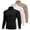 3pcs Black / Khaki / White, variant on Turtle Neck Men Long Sleeve Shirts 3 Packs Thermal Tops Casual Pullover Lightweight Blouse Black/Khaki/White