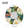thumbnail image 4 of Kdxio Tropical Floral Jungle Print Shower Cap for Women,Elastic and Reusable,Double Waterproof Layers Bathing Hat, 4 of 6