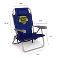 thumbnail image 5 of Banana Boat Backpack Beach Chair - Lightweight Aluminum Folding Chair for Adults 5-Position with Lay Flat Adjustable Recline, Headrest Pillow, Insulated Back Pocket & Cup Holder, 5 of 6