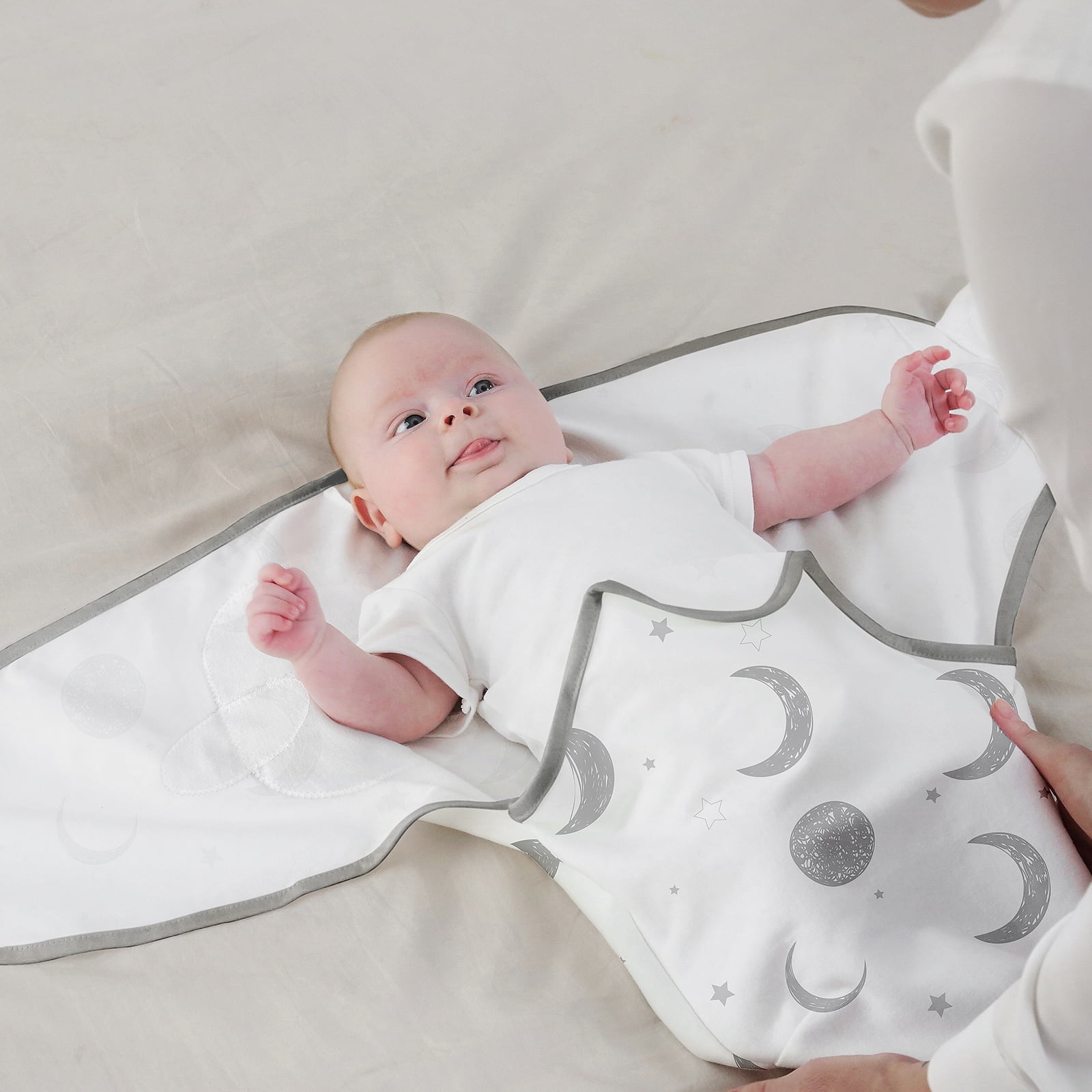Little Seeds Baby Swaddle Blanket 0-3 Months 100% Organic Cotton