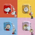 thumbnail image 4 of Bonita funda para auriculares con dibujos animados de Snoopy, Charlie Brown y Lucy para AirPods 1, 2, 3 Pro 2021, funda protectora IMD para auriculares inalámbricos Bluetooth, 4 of 5