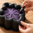 thumbnail image 3 of JuDWoC Square Facet Silicone Mold Single Cavity Union Grid Pan 4.72 Inch Food Grade Non Stick French Mousse Form Reusable Wax Plaster Crafting Base for Soap Candle Baking, 3 of 8