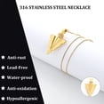 thumbnail image 3 of Cremation Jewelry for Ashes Stainless Steel Urn Pendant Necklace for Men's Cool Spearpoint Arrowhead Memorial Keepsake Ash Jewelry, 3 of 6