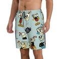 thumbnail image 2 of The Cuphead Show Cartoon Men's Beach Shorts Swim Trunks Casual Quick Dry Board Shorts Swimwear with Mesh Lined and Pockets, 2 of 8