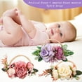 thumbnail image 4 of LNKOO 3 Pack Baby Girl Nylon Headbands Infant Flower Elastic Hair Band Bows Wraps---Super Soft & Stretchy Nylon Floral Hairbands For Newborn Infant Toddlers Kids Hair Accessories, 4 of 7