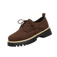 thumbnail image 3 of YOUYEDIAN Loafers for Women Round Toe Fashion Platform Heel Comfy Shoes Slip On Strap Design Casual Shoes, 3 of 5